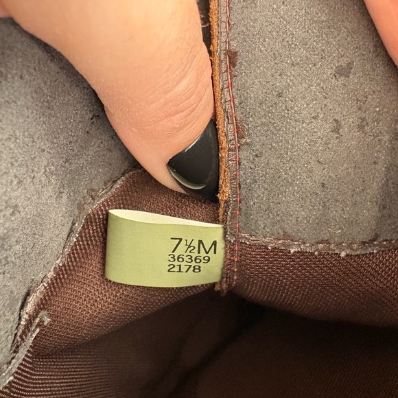 RARE Vintage Timberland Tan and Red Lace Up Boots - Picture 6 of 7